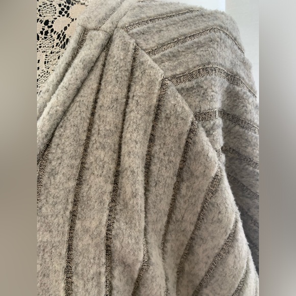 Light grey ribbed cardigan - Picture 6 of 9